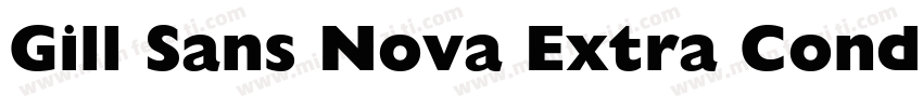 Gill Sans Nova Extra Cond Bold字体转换